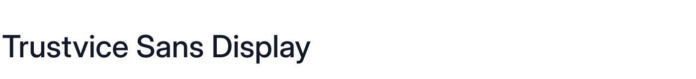 Trustvice Sans Display — TrustviceSansDisplay-Medium.ttf