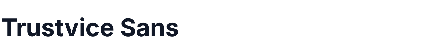 Trustvice Sans — TrustviceSans-Bold.ttf