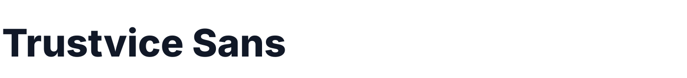 Trustvice Sans — TrustviceSans-ExtraBold.ttf