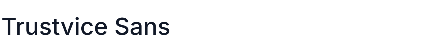 Trustvice Sans — TrustviceSans-Medium.ttf