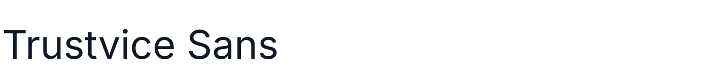 Trustvice Sans — TrustviceSans-Regular.ttf
