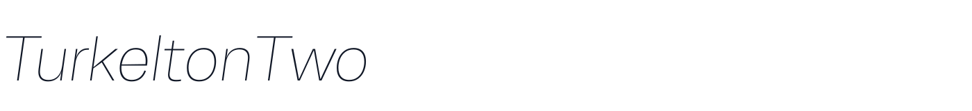 TurkeltonTwo — TurkeltonTwo-AirItalic.ttf