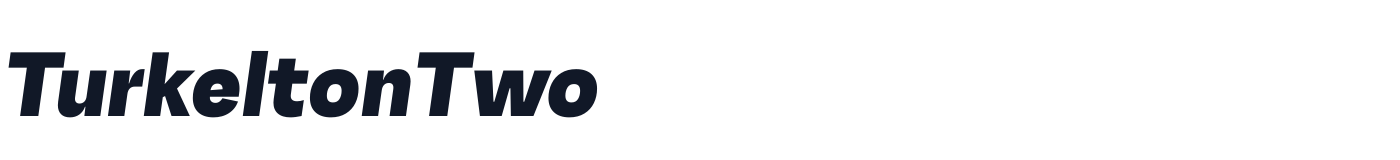 TurkeltonTwo — TurkeltonTwo-BlackItalic.ttf