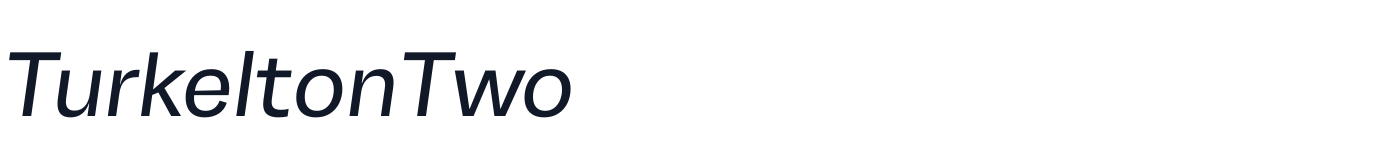 TurkeltonTwo — TurkeltonTwo-Italic.ttf