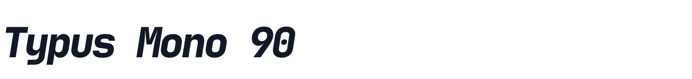 Typus Mono 90 — TypusMono90-BoldItalic.ttf