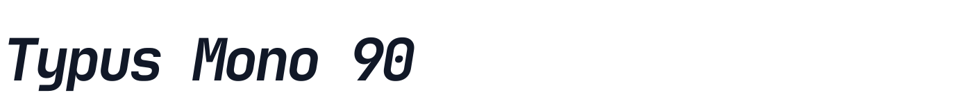 Typus Mono 90 — TypusMono90-SemiBoldItalic.ttf