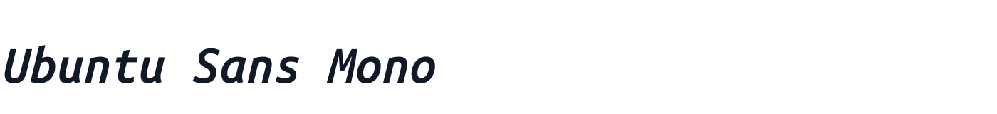 Ubuntu Sans Mono — ubuntu-sans-mono-latin-600-italic.ttf