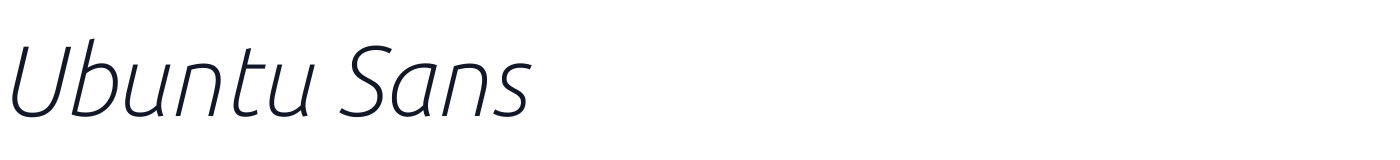 Ubuntu Sans — ubuntu-sans-latin-200-italic.ttf