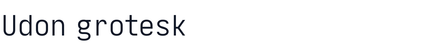 Udon grotesk — UdonGrotesk-Regular.ttf