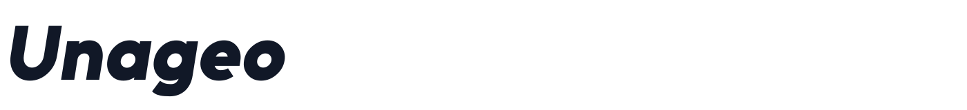 Unageo — Unageo-Black-Italic.ttf