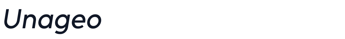 Unageo — Unageo-Medium-Italic.ttf
