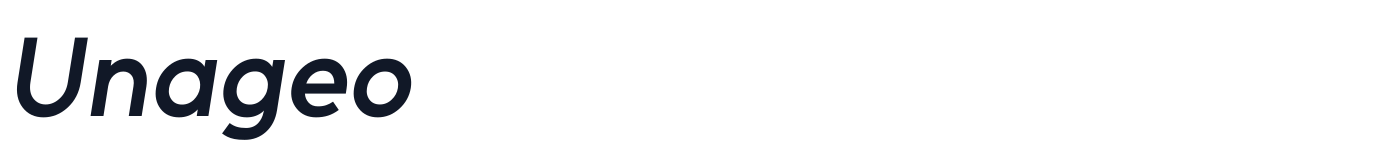 Unageo — Unageo-Semibold-Italic.ttf