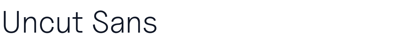 Uncut Sans — uncut-sans-latin-300-normal.ttf