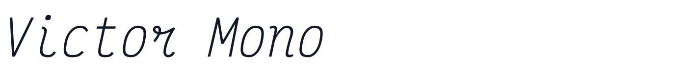 Victor Mono — VictorMono-Italic[wght].ttf