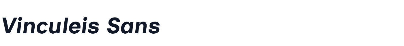 Vinculeis Sans — VinculeisSans-BoldItalic.otf