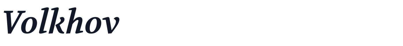 Volkhov — Volkhov-BoldItalic.ttf