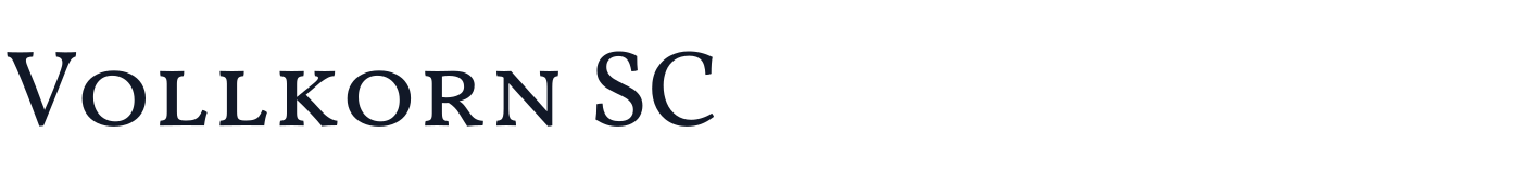 Vollkorn SC — VollkornSC-Regular.ttf