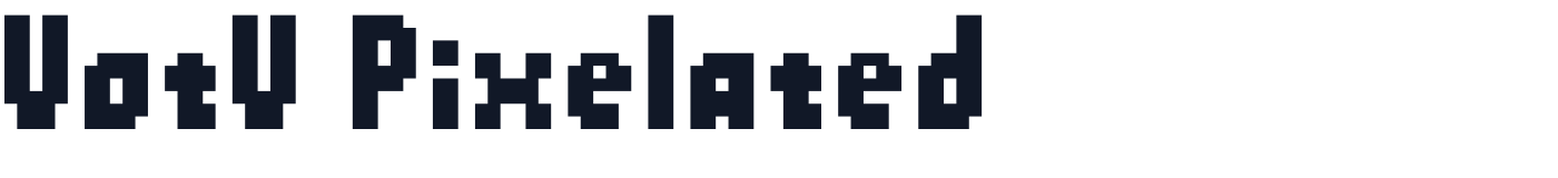 VotV Pixelated — VotVPixelated-Bold.otf