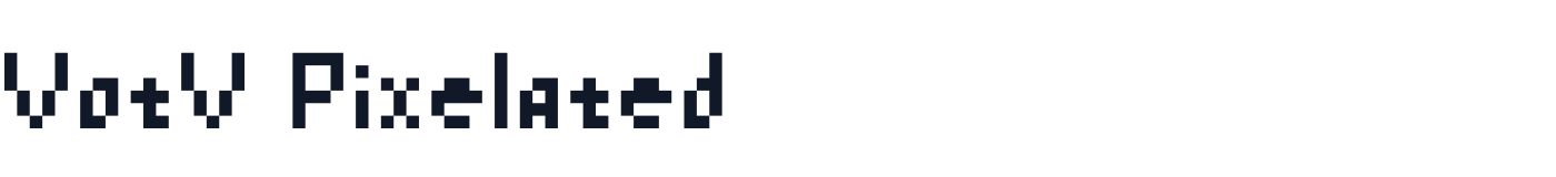 VotV Pixelated — VotVPixelated-Regular.otf