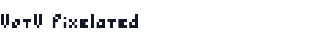 VotV Pixelated — VotVPixelated-Thin.otf