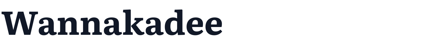 Wannakadee — Wannakadee-Bold.otf