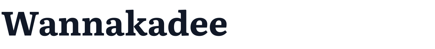 Wannakadee — Wannakadee-Bold.ttf