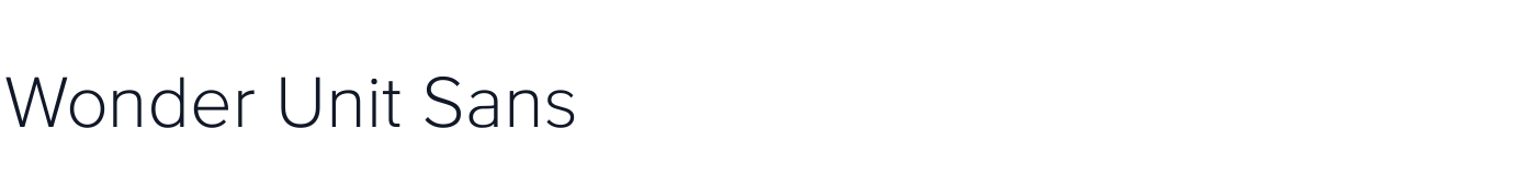 Wonder Unit Sans — WonderUnitSans-Light.ttf