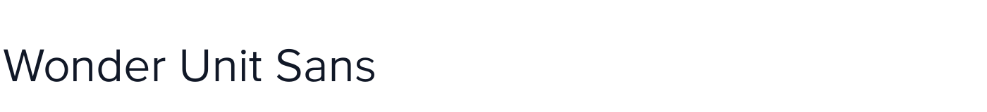 Wonder Unit Sans — WonderUnitSans-Regular.ttf