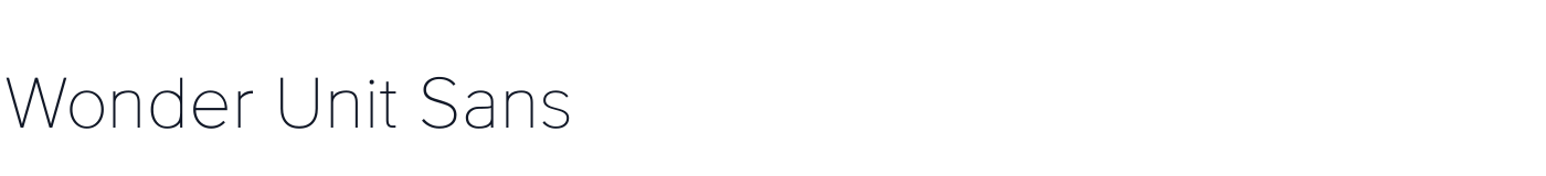 Wonder Unit Sans — WonderUnitSans-Thin.ttf
