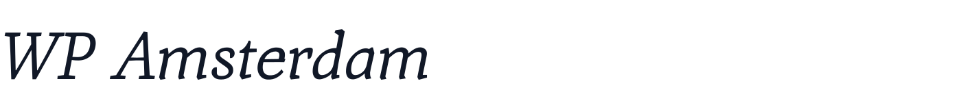 WP Amsterdam — WPAmsterdam-Italic.ttf