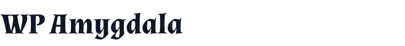 WP Amygdala — WPAmygdala-Bold.ttf