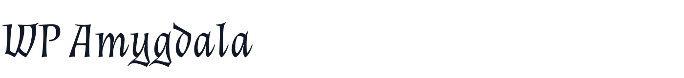 WP Amygdala — WPAmygdala-Italic.ttf