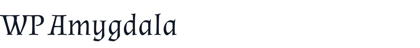 WP Amygdala — WPAmygdala-Regular.ttf