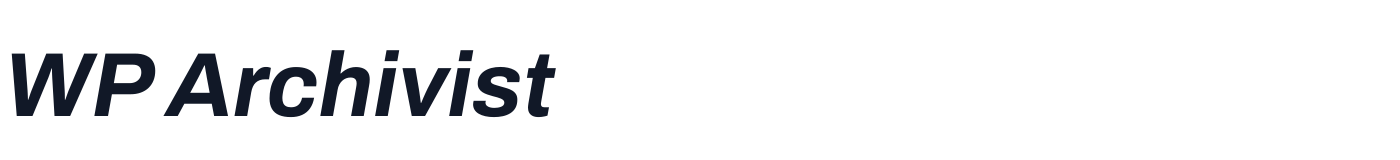 WP Archivist — WPArchivist-BoldItalic.ttf