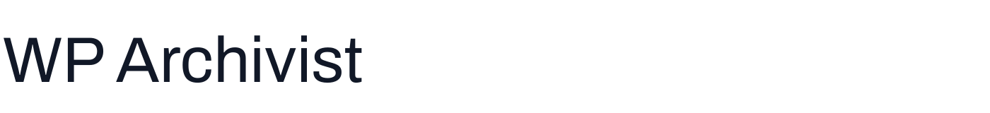 WP Archivist — WPArchivist-Regular.ttf
