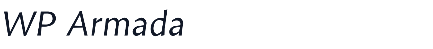 WP Armada — WPArmada-Italic.ttf