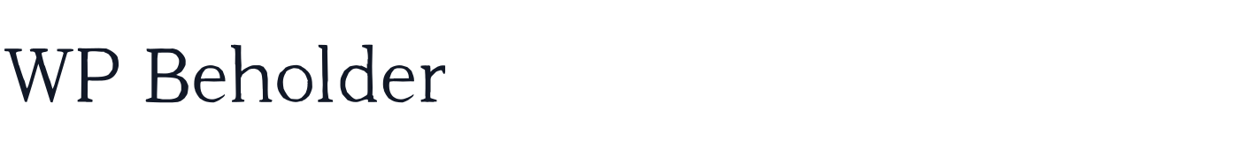 WP Beholder — WPBeholder-Regular.ttf