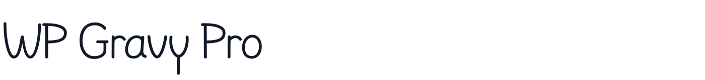 WP Gravy Pro — WPGravyPro-Regular.ttf