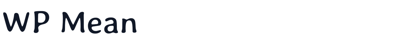 WP Mean — WPMean-Regular.ttf
