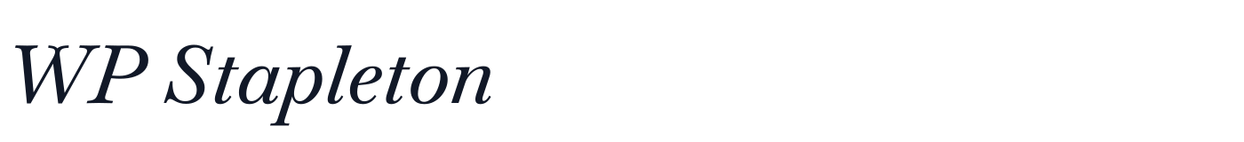 WP Stapleton — WPStapleton-Italic.ttf