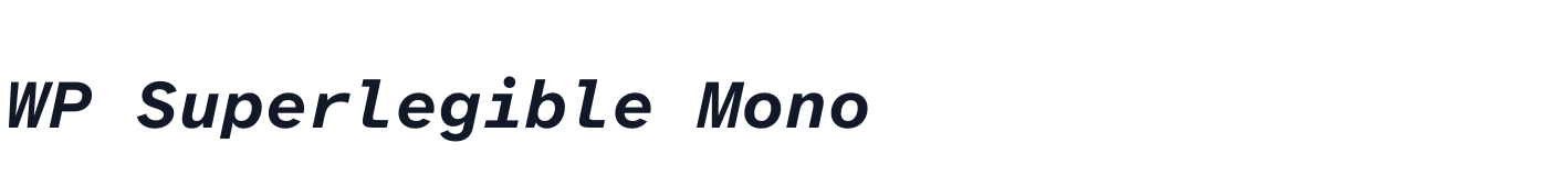 WP Superlegible Mono — WPSuperlegible-BoldItalic.ttf