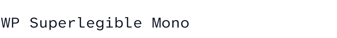 WP Superlegible Mono — WPSuperlegible-Regular.ttf