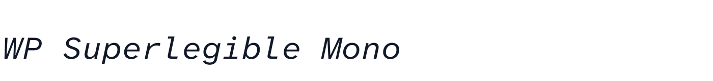 WP Superlegible Mono — WPSuperlegibleMono-Italic.ttf