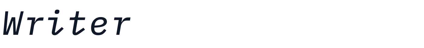 Writer — Writer-Italic.ttf