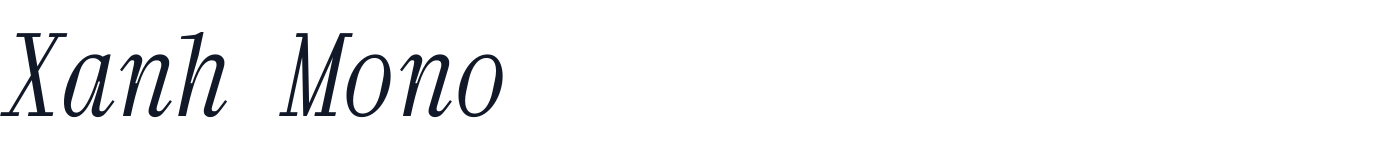 Xanh Mono — XanhMono-Italic.ttf