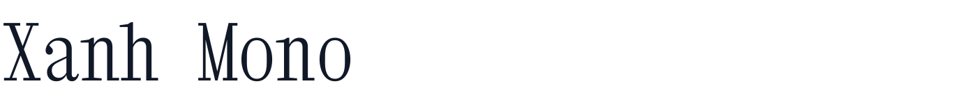 Xanh Mono — XanhMono-Regular.ttf