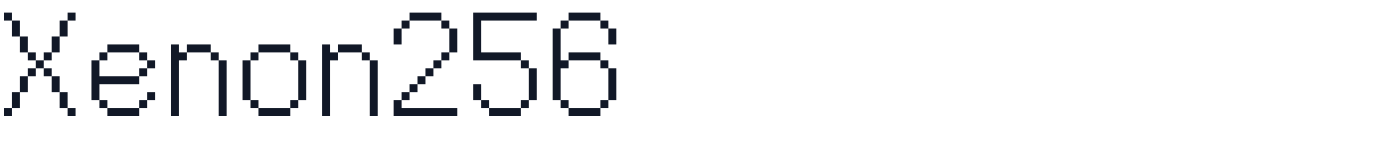 Xenon256 — Xenon256-Regular.otf