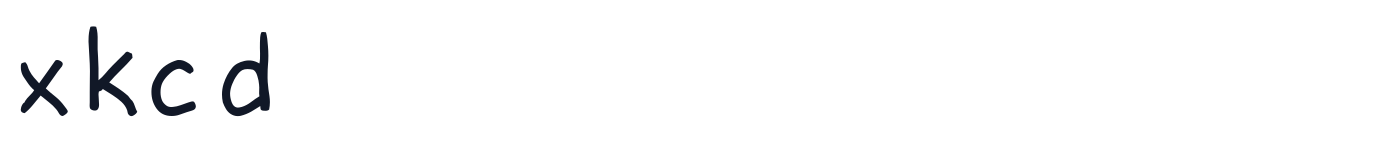 xkcd — xkcd.otf