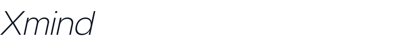 Xmind — Xmind-ExtraLightItalic.ttf