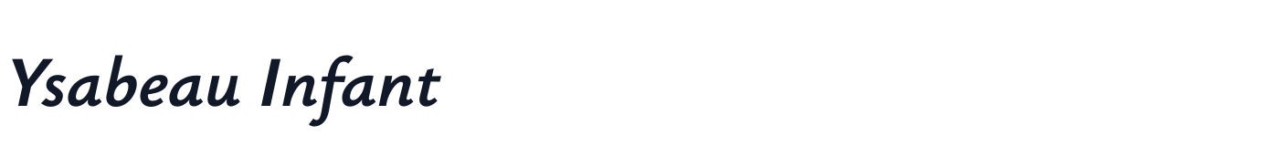 Ysabeau Infant — YsabeauInfant-Italic[wght].ttf